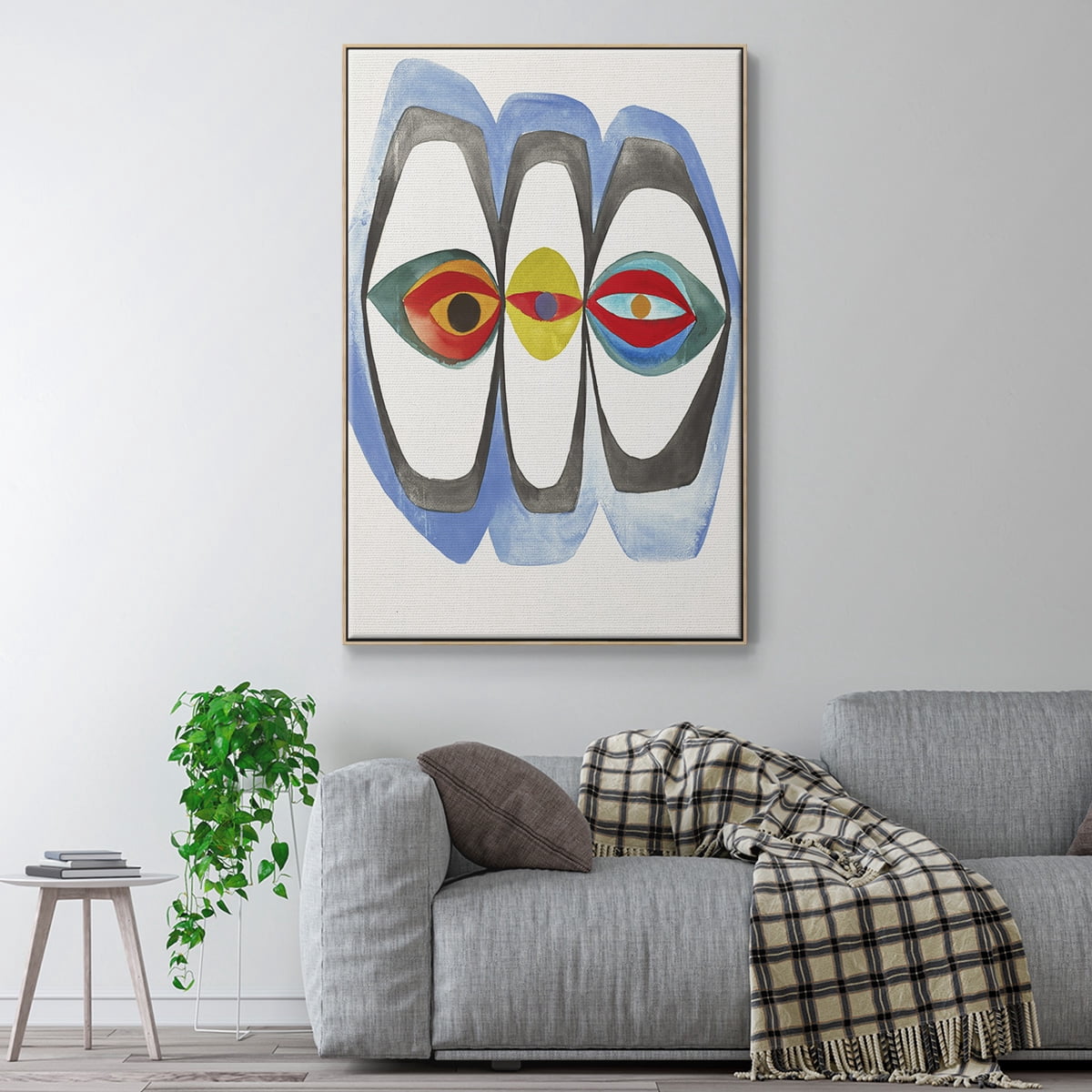 Magic Tricks IV Framed Premium Gallery Wrapped Canvas - Ready to Hang - 25 x 37 - Natural Wood Floating Frame