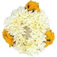 thumbnail image 5 of Traditional Indian Hair and Hand accessories Handmade Artificial Flower Plastic Gajra Veni Garland for Hair 2 Yellow, 2 White, 2 Mogra Flower, 2 Red and 2 White Latkan (Set of 10 Gajra Bands), 5 of 6