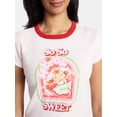 thumbnail image 4 of Strawberry Shortcake Women's So So Sweet Graphic Ringer Tee, Sizes XXS-XXL, 4 of 5