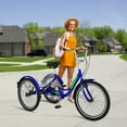 thumbnail image 6 of ABORON 20/24/26 inch Adult Tricycle,3 Wheel Bike Adults,Three Wheels Cruiser Bike 3 Wheels,1/7 Speed,Cargo Basket,Multiple Colors, 6 of 8