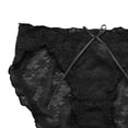 thumbnail image 2 of Aayomet Culotte Sans Couture pour Femmes, Confortable en Dentelle, Aguichant (Noir, Taille Unique), 2 of 4