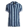 thumbnail image 4 of No Boundaries Men's Short Sleeve Striped Resort Shirt, 4 of 4