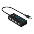 thumbnail image 1 of Hub USB 2.0 Sabrent de 4 puertos con interruptores de alimen SABRENT HB-UMLS 4 puertos USB 2.0 con Switches, 1 of 6