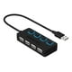thumbnail image 1 of Hub USB 2.0 Sabrent de 4 puertos con interruptores de alimen SABRENT HB-UMLS 4 puertos USB 2.0 con Switches, 1 of 6