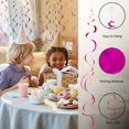 thumbnail image 2 of Colorful Ceiling Swirl Foil Decorations 30 Pcs- Hanging Swirls/Streamers Party Decorations in 6 Colors for Weddings, Birthdays, Graduations, Christmas - Easy to Assemble, Indoor & Outdoor Use, 2 of 4