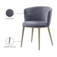 thumbnail image 4 of Meridian Furniture Skylar Gray Velvet Dining Chair (Set of 2), 4 of 7