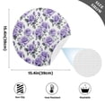thumbnail image 2 of Ryvnso Rose Flowers Purple Round Plate Mats Dining Table Placemat Set of 4 for Holiday Decoration, 2 of 7