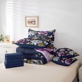 thumbnail image 6 of Manfei Teens Girls Flying Butterflies Bedding Comforter Set 7pcs,Chic Floral Flowers Queen Bedding Sets Super Cozy,Spring Garden Queen Sheet Sets,Ultra Soft Home Decor,Reversible, 6 of 8