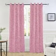 thumbnail image 6 of FREEAMG Shiny Pink Blackout Curtains 84x42in,Thermal Insulated Room Darkening Curtains Window Curtain Panels for Bedroom Bath Living Room, 1 Panel, 6 of 7