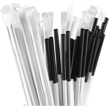 individually straws wrapped drinking disposable plastic paper brand walmart