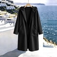 thumbnail image 7 of Chiccall Women Plus Size Zip Up Hoodies Long Sleeve Tunic Sweatshirt Long Fleece Hooded Jacket with Pockets, 7 of 7
