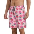 thumbnail image 2 of Naloa Haear Strawberry Men's Beach Shorts, Surfing shorts, Swim trunks, Quick Dry Swim Trunks for Surfing Beach Fun - 3X-Large, 2 of 9