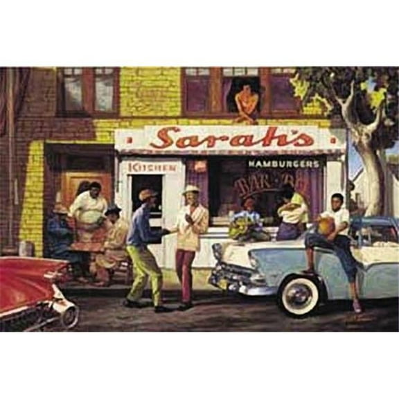 Hot Stuff 1017-16x20-BA Sarahs Bbq Poster