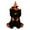Black, variant on Halloween Purple Cat Stuffed Animal, 11.02 in Witch Kitty Plush, Halloween Indoor Decoration for Table Fireplace, Trick Or Treat Halloween Party Gift (Purple)