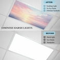 thumbnail image 6 of 3 Pack Magnetic Fluorescent Light Covers, 2x4 Ft,Colorful Sunset Ocean Seagull Cloudy Sky Nature Magnetic Light Covers for Ceiling Lights Classroom Office Home Decor, 6 of 9