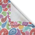thumbnail image 3 of Ambesonne Paisley Kitchen Curtains, Modern Striped Oriental, 55"x24", Multicolor, 3 of 3