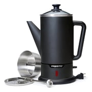 Open Box Presto Cordless Coffee Maker Stainless Steel Percolator, Easy Pour