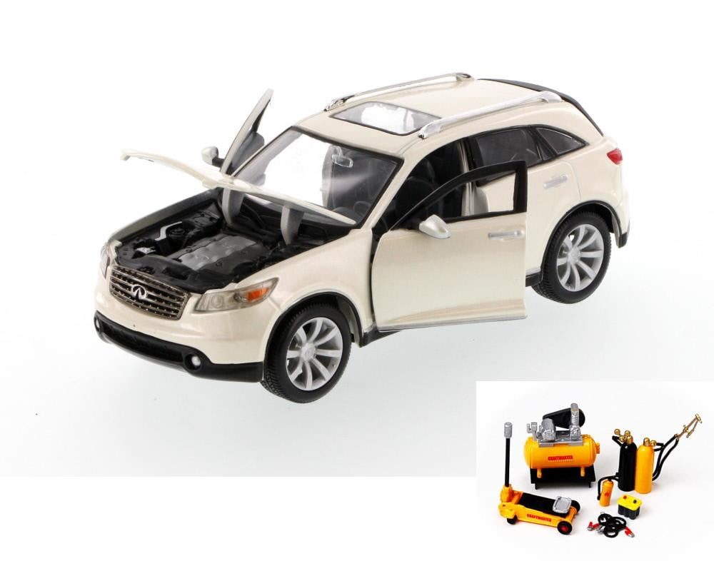 Diecast Car & Mechanic Set Package - 2005 Infiniti FX45 SUV with