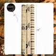 thumbnail image 2 of Birthday Wrapping Paper, 3 Rolls Kraft Wrapping Paper with Happy Birthday Font, Stripes, Balloons Pattern Assortment ，17 Inch x 120 Inch (10 Feet) Per Roll, 2 of 4