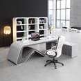 thumbnail image 4 of Standing Living Room Office Desk Supplies Executive Modern Luxury Computer Desks Legs Floor Mesa De Computador Home Furniture My Lux Decor Round, 4 of 7
