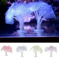 thumbnail image 1 of D-GROEE Fish Tank Decorations Glowing Effect Aquarium Décor Small Silicone Artificial Jellyfish Coral Plant Ornament, 1 of 7