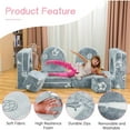 thumbnail image 5 of LinkRomat Modular Kids Play Couch, Kids Gifts for Playroom Bedroom, Glow in The Dark, 8 Pcs Convertible Play Couch with High-Density Foam for Boys Girls, 5 of 10