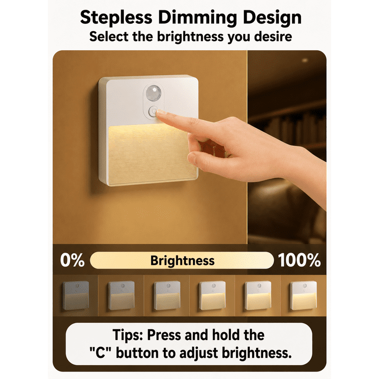 COSJM 2-Pack Motion Sensor Stair Lights photo 6