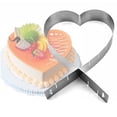 thumbnail image 2 of Heart Cake Mold Ring Large Heart Cookie Cutter Pancake Mold Stainless Steel, 2 of 9