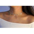 thumbnail image 5 of Collares de estrellas para mujeres y niñas Gargantilla de estrellas ajustable (plata), 5 of 5