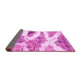 thumbnail image 2 of Ahgly Company Indoor Square Abstract Pink Modern Area Rugs, 7' Square, 2 of 4
