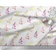 thumbnail image 3 of Soimoi White Japan Crepe Satin Fabric Bottle & Wine Glass Bar Printed Craft Fabric by the Yard 44 Inch Wide, 3 of 3