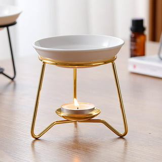 White/Gold Wax Melter– Candle Hugs and Co