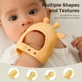 thumbnail image 4 of Mordedor para bebés Momcozy, silicona apta para uso alimentario, de 0 a 12 meses, color amarillo, 4 of 7