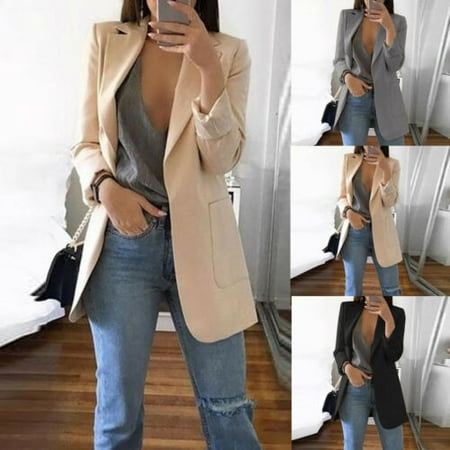 2019 NEW Fashion Women Casual Slim Business Blazer Suit Coat Jacket (Best Business Suits 2019)