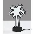 thumbnail image 4 of Simplee Adesso Infinity Neon Palm Tree Table/Wall Lamp, Black, Abs, Mirrored Plastic w. Neon border, 4 of 7