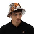 thumbnail image 6 of Daiia Cowboy Riding Horse Pattern Bucket Hat - Trendy Cotton Sun Hat for Beach, Golf, Fishing - Fun Outdoor Vacation Boonie for Men and Women, 6 of 9