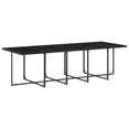 thumbnail image 4 of vidaXL 13 Piece Patio Dining Set with Cushions Black Poly Rattan, 4 of 9