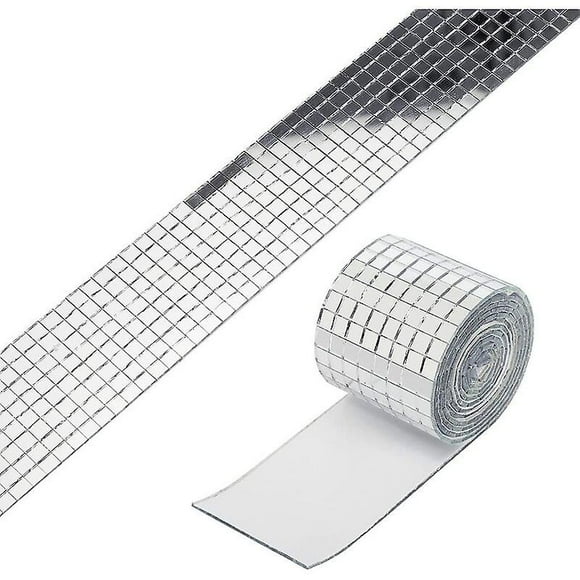 Mirrors Mosaic Tiles Sticker Diy Decorative Accessory,self Adhesive Mini Square Glass Mirrors Tiles Guazhuzni 5x5mm1464 Pcs