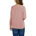 thumbnail image 2 of URMAGIC Little Kid Big Girls Long Sleeve Basic Pullover Sweater Tops, 2 of 11