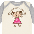 thumbnail image 4 of Inktastic My Grammy Loves Me Girls Long Sleeve Baby Bodysuit, 4 of 5