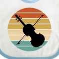 thumbnail image 4 of Inktastic Violin Music Retro Sunset Boys or Girls Baby Bib, 4 of 4