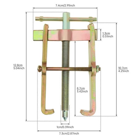 4 Inch Two-claw Puller Separate Lifting Device Multi-purpose Pull Strengthen Bearing Rama for Auto Mechanic Hand Tools
