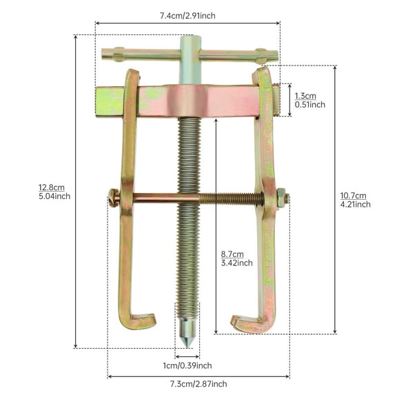 4 Inch Two-claw Puller Separate Lifting Device Multi-purpose Pull Strengthen Bearing Rama for Auto Mechanic Hand Tools