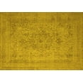 thumbnail image 1 of Ahgly Company Machine Washable Indoor Rectangle Oriental Yellow Industrial Area Rugs, 8' x 10', 1 of 4