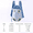 light blue, variant on Pet Chest Bag Backpack- Portable Travel Bag for Dogs and Cats, Four - Legged Design, Hands - Free Outdoor Use