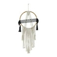 thumbnail image 6 of DecMode Black Cotton Handmade Intricately Weaved Macrame Wall Decor with Beaded Fringe Tassels, 6 of 6