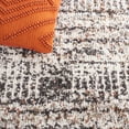 thumbnail image 6 of SAFAVIEH Jericho Rowan Striped Polyester Shag Area Rug, Black/Rust, 6'7" x 6'7" Square, 6 of 8