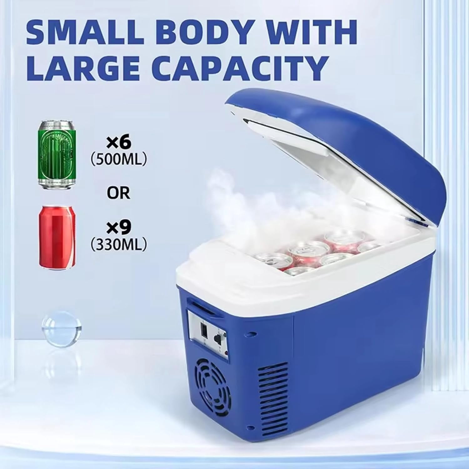 7 Quart Car Refrigerator Electric Cooler Warmer Portable  Freezer for Truck RV SUV Travel