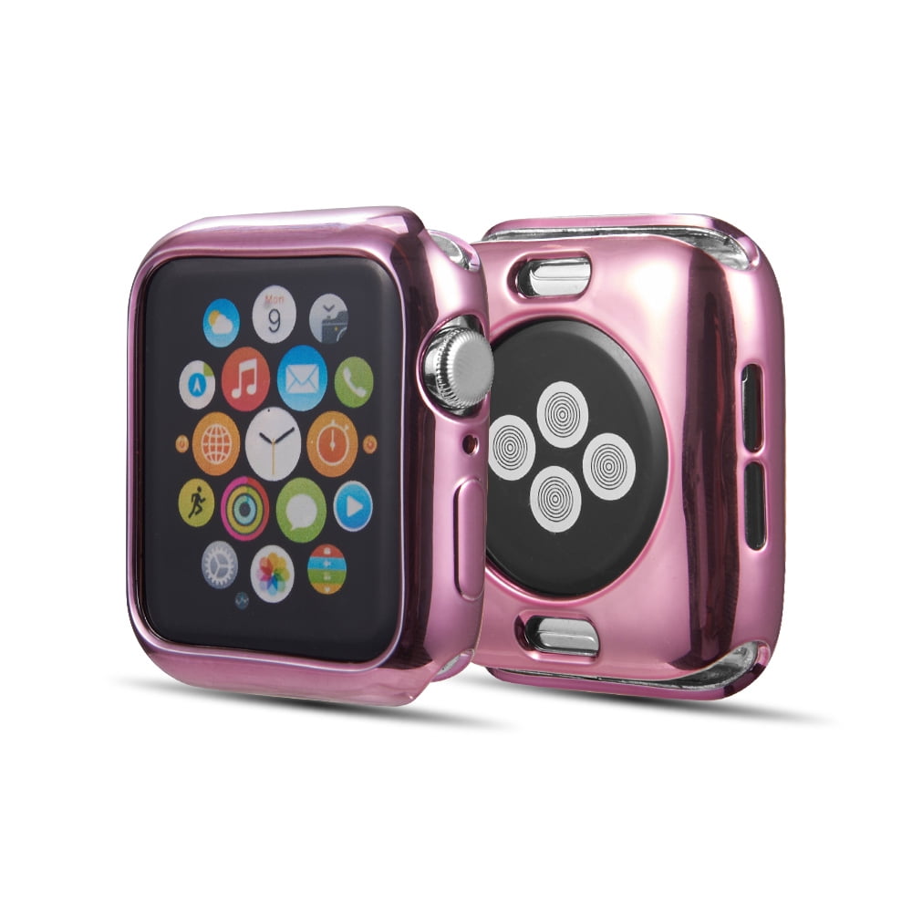 Apple Watch Series 4 44mm Slim Soft TPU Metallic Electroplate Protective Case Replacement Plated