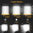 thumbnail image 2 of Linterna de camping plegable, solar, recargable por USB, con 3 modos de luz, LED, para senderismo y emergencias., 2 of 5